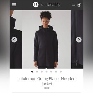 Lulu Going Places Hooded Jacket in Black